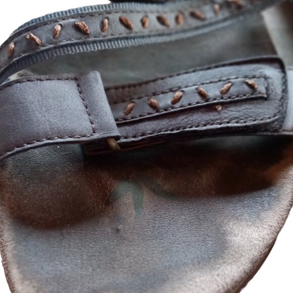 Easy Spirit Cloverly 9 Gray Leather Sandals Gorpcore Outdoor Comfort Hook & Loop - Picture 8 of 8